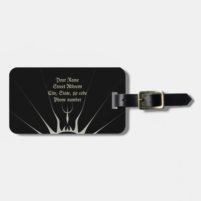 Golden Star Luggage Tag (Front Horizontal)