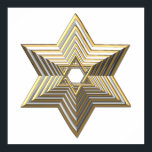 Golden Star of David Poster<br><div class="desc">Golden Star of David

Feel free to add your own words and/or pictures to this item via Zazzle's great customisation tools.  This design also available on dozens of other products. Thanks for stopping by! God bless!</div>