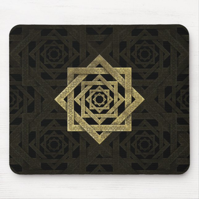 Golden Star of Lakshmi - Ashthalakshmi Mouse Mat (Front)