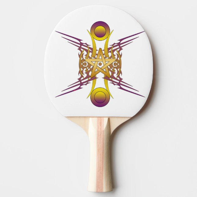 Golden Star Ping Pong Paddle (Front)