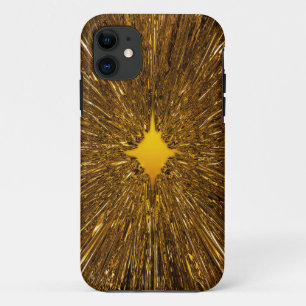 Golden starburst iPhone 11 case