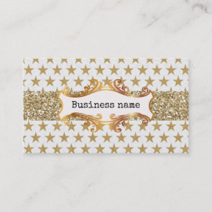 Golden stars business card