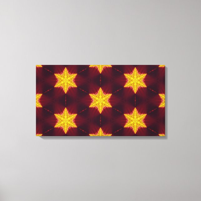 Golden Stars Canvas Print (Front)