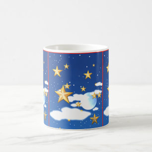 Golden stars - coffee mug