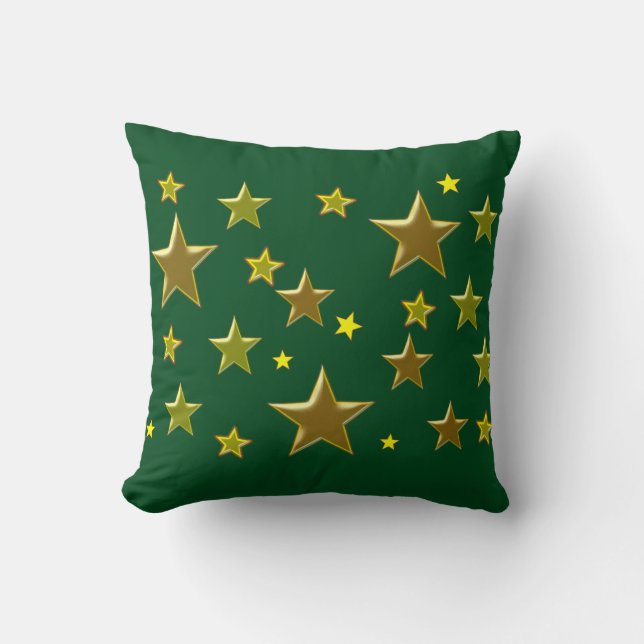 golden stars cushion (Front)