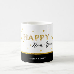 Golden Stars - Happy New Year Mug