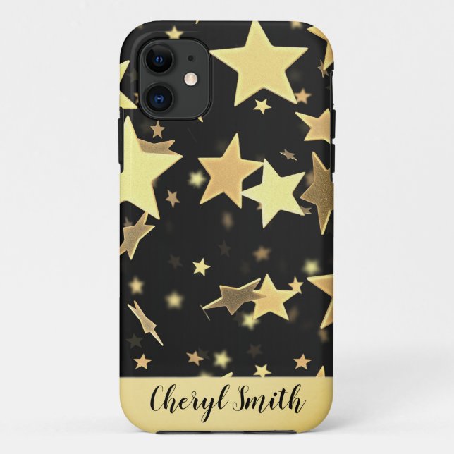 Golden Stars iPhone 11 Case (Back)