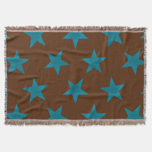 Golden Stars Pattern 16 Throw Blanket