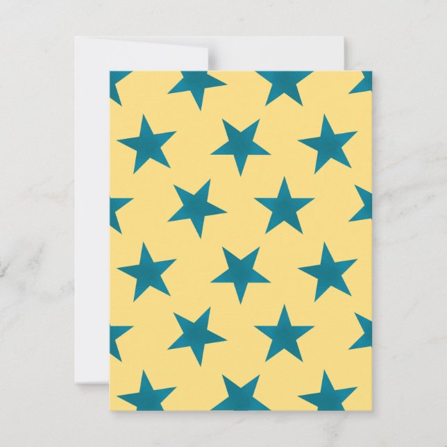Golden Stars Pattern 18 Card (Front)