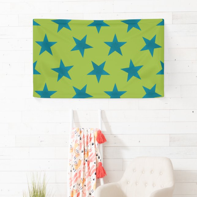 Golden Stars Pattern 20 Banner (Insitu)