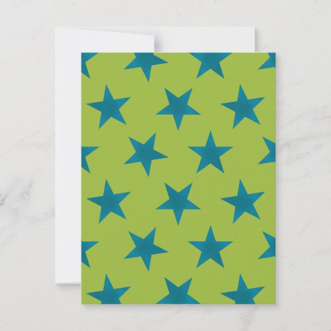 Golden Stars Pattern 20 Card (Front)