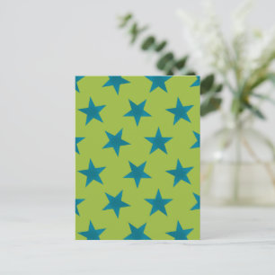 Golden Stars Pattern 20 Postcard