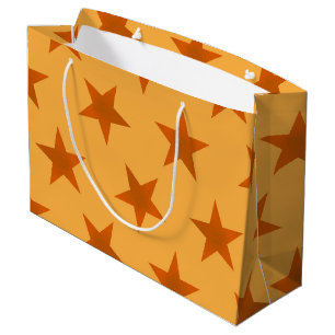 Golden Stars Pattern 2 Large Gift Bag