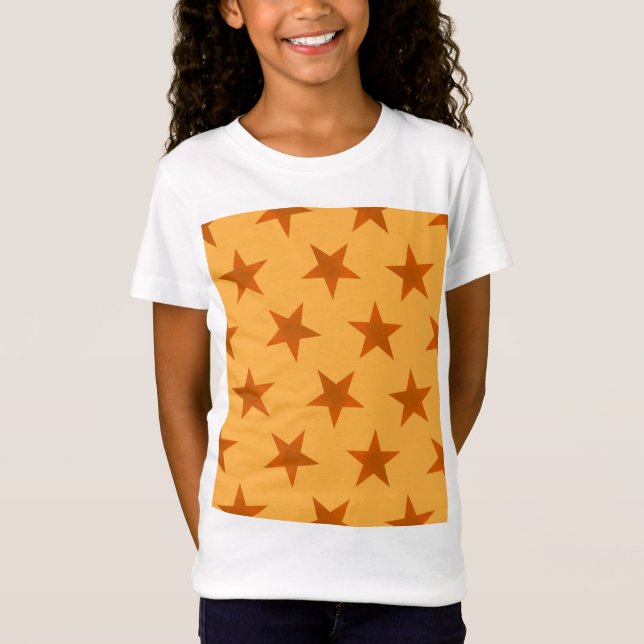 Golden Stars Pattern 2 T-Shirt (Front)