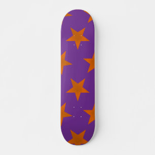 Golden Stars Pattern 3 Skateboard