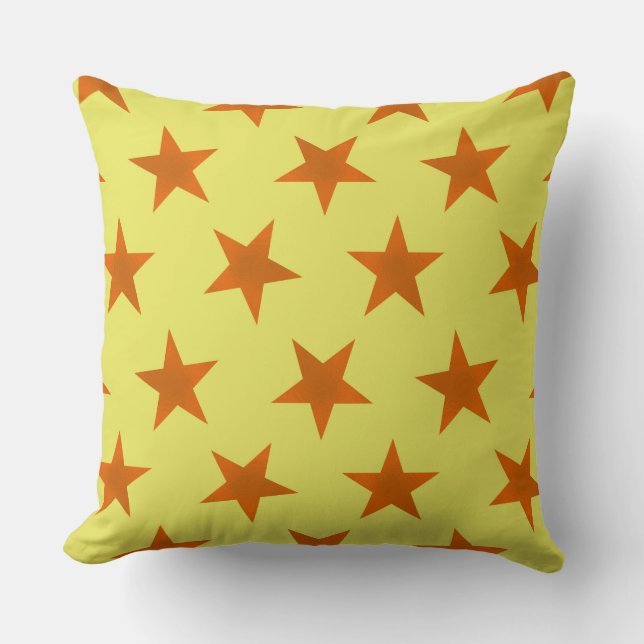 Golden Stars Pattern 4 Cushion (Front)