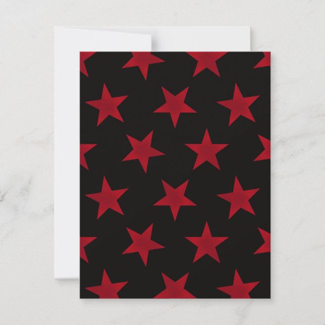 Golden Stars Pattern 8 Card (Front)