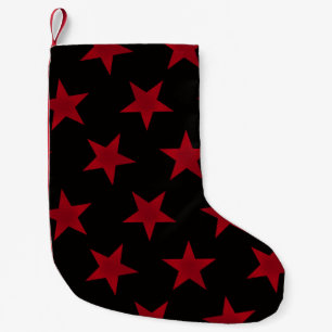 Golden Stars Pattern 8 Small Christmas Stocking