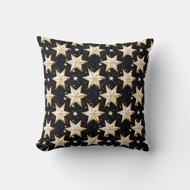 Golden stars pattern cushion (Front)
