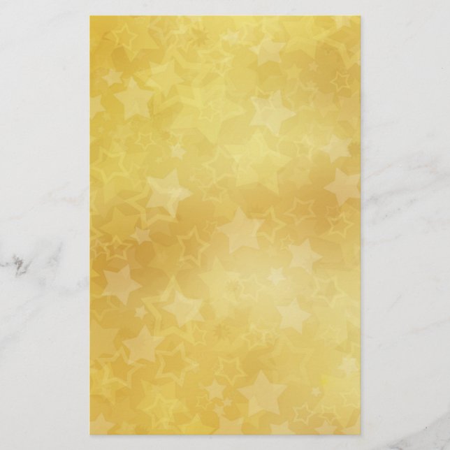 Golden Stars Vintage Stationery (Front)