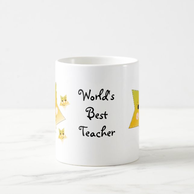 Golden Stars - World's Best Teacher Mug (Center)
