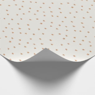 Golden Stars Wrapping Paper Christmas Wrap