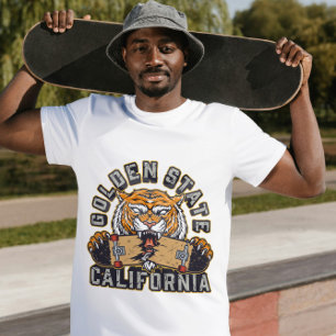 Golden State California Skateboarding T-Shirt