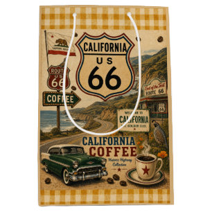 Golden State Route 66 Gift Roadside Medium Gift Bag