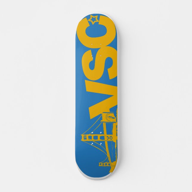 Golden State Throwback Deck Skateboard (Front)
