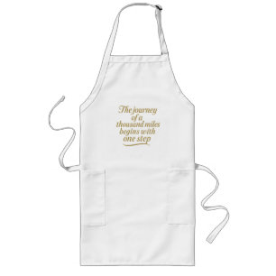 Golden Step Forward   Long Apron