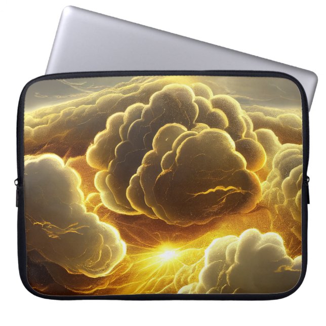 GOLDEN STORM CLOUDS LAPTOP SLEEVE (Front)