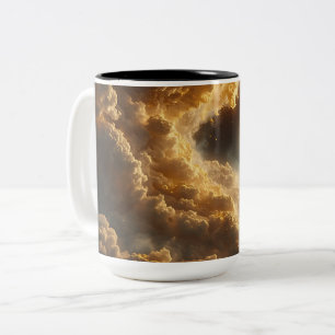 Golden Storm Clouds Two-Tone Coffee Mug