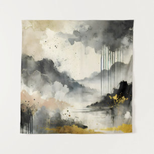 Golden Storm Tapestry