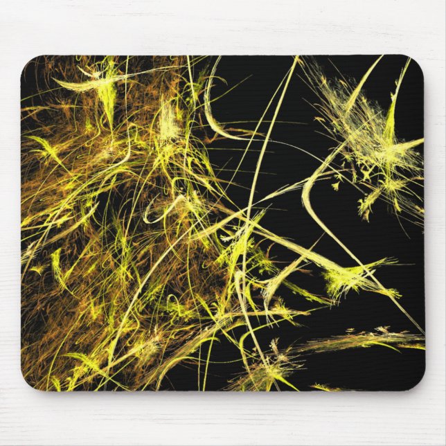 Golden Strands Fractal Mouse Mat (Front)