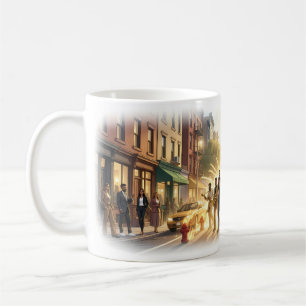 Golden Street Jazz Dragon Parade Art Mug