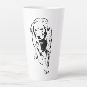 Golden Stride Through Autumn Light Latte Mug