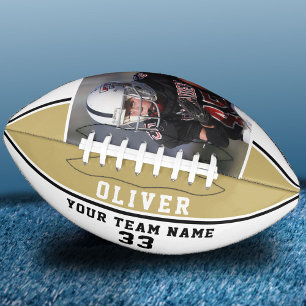 Golden Stripe Player Name Number Team Photo American Football