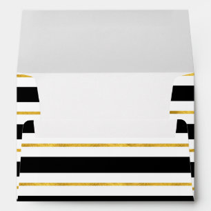 Golden Stripes Envelopes