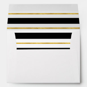 Golden Stripes Envelopes