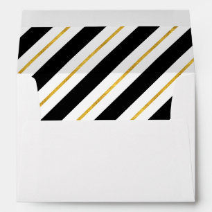 Golden Stripes Envelopes