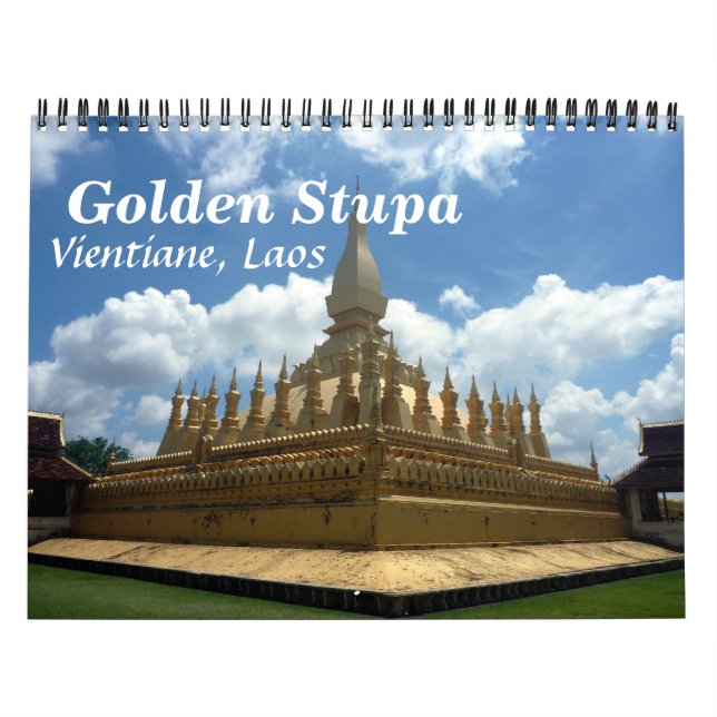 golden stupa 2026 calendar (Cover)