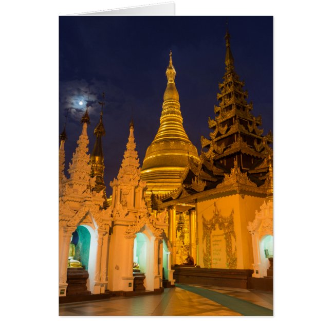 Golden Stupa And Temples (Front)