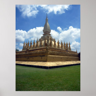 golden stupa colours poster