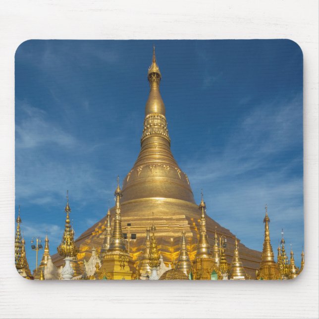 Golden Stupa Temple Mouse Mat (Front)