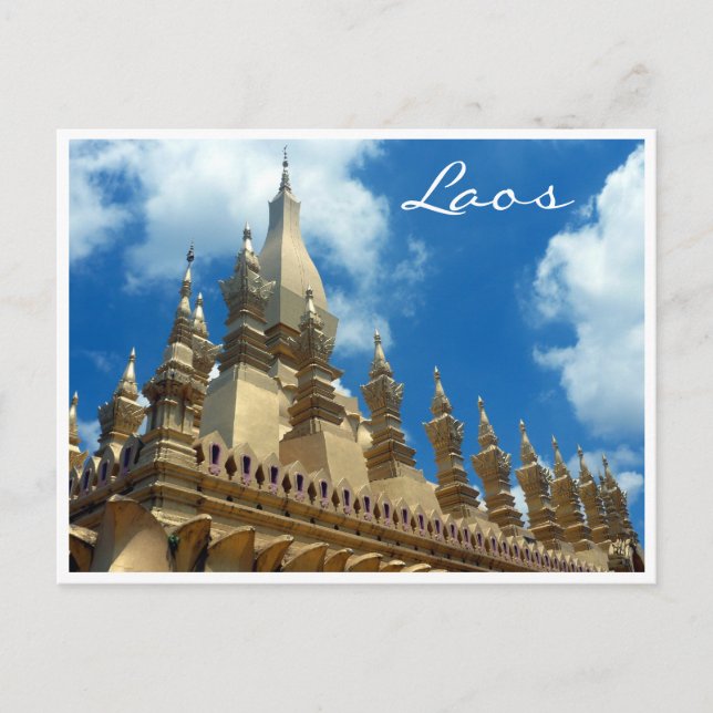 golden stupa tops postcard (Front)