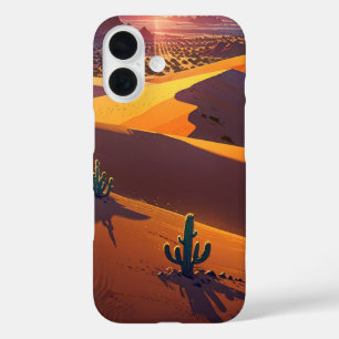 Golden Summer Desert iPhone 16 Case