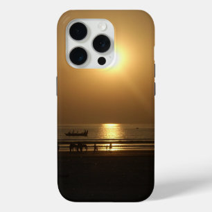 Golden Summer Sunset Reflection on the Beach iPhone 15 Pro Case