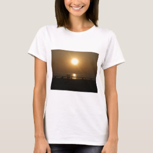 Golden Summer Sunset Reflection on the Beach T-Shirt