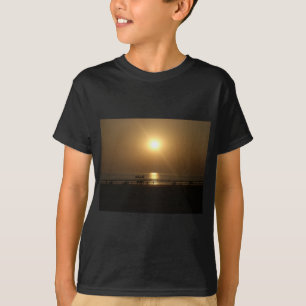 Golden Summer Sunset Reflection on the Beach T-Shirt