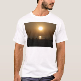 Golden Summer Sunset Reflection on the Beach T-Shirt